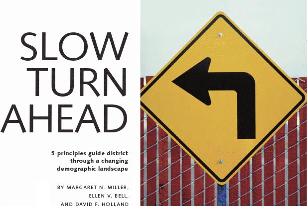 SLOW TURN AHEAD 5 principles guide district
through a changing demographic landscape